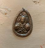 Vintage kettinghanger heks sjamaan boho hanger verzilverd, Ophalen of Verzenden, Zo goed als nieuw, Zilver, Overige voorstellingen