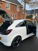 Opel Corsa 2008 Wit, Auto's, Voorwielaandrijving, Zwart, Wit, Leder