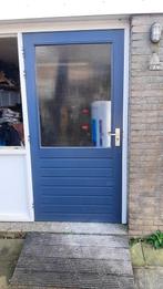Hard houten schuur deur linksdraaiend breed 1030 mm, Glas, Zo goed als nieuw, 100 tot 120 cm, Buitendeur