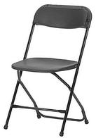 Klapstoel 'Sunny', Ophalen, Nieuw, Zwart, Vijf, Zes of meer stoelen