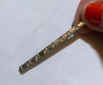 Vintage costume Jewelry broche verzilverd speld rhinestones, Ophalen of Verzenden, Overige materialen, Broche