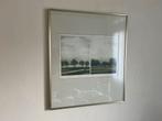 Bomen aan de dijk - Hans Heijman - mooi ingelijste kleurets, Antiek en Kunst, Ophalen