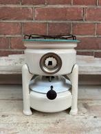 Petroleumstel / oliestel 1 pits creme emaille, Antiek en Kunst, Antiek | Emaille, Ophalen of Verzenden