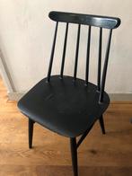 Vintage Tapiovaara stoel gesigneerd, Huis en Inrichting, Ophalen, Vintage design scandinavian Zweden Swedish, Gebruikt, Zwart
