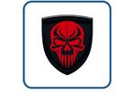 Skull design 18 Doming 3D stickers,Gel,Decal,Auto,Motor,Helm, Verzenden, Nieuw, Overige typen