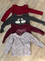 4 longsleeves maat 98/104, Gebruikt, Meisje, H&M, Ophalen of Verzenden