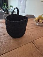 Mand met hengsel, Huis en Inrichting, Ophalen of Verzenden, Nieuw, Rond, Riet