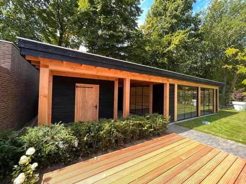 Douglas overkapping, afdak, schuur, schutting ,tuinhuis, Tuin en Terras, Tuinhuizen, Zo goed als nieuw, Hout, 200 tot 400 cm, Ophalen