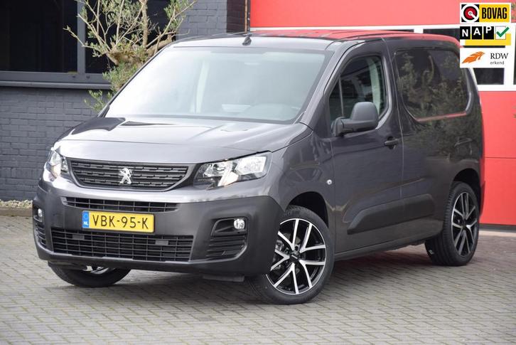Peugeot Partner VAN 1.6 BlueHDI Pro 2019 3 Persoons Carplay, Auto's, Bestelauto's, Bedrijf, Te koop, ABS, Airconditioning, Centrale vergrendeling