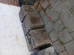 27 x 50x50 grindtegels teab, Tuin en Terras, Tegels en Klinkers, Ophalen of Verzenden, Zo goed als nieuw, 10 m² of meer, Beton