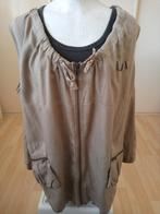 Plussize gilet maat 50-52 kaki, merk Veto, Kleding | Dames, Veto, Verzenden, Beige, Nieuw