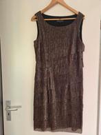 Feestelijke jurk, maat 46, kleur brons-goud, Kleding | Dames, Jurken, Ophalen of Verzenden, Zo goed als nieuw, Maat 46/48 (XL) of groter