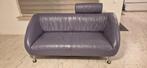 Tweepersoonsbank van Leer/leather sofa, Ophalen, Gebruikt, 150 tot 200 cm, Tweepersoons