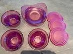 Tupperware eleganzia paars, serveerschaal met 3 schaaltjes, Ophalen of Verzenden, Zo goed als nieuw, Paars, Schaal