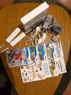 Nintendo Wii Compleet + 2 Remotes + 8 Games, Spelcomputers en Games, Games | Nintendo Wii, Avontuur en Actie, Gebruikt, 2 spelers