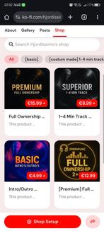 Custom Music, Intro's/Outro's/Tracks/Beats, Verzenden, Nieuw