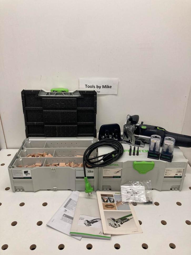 Festool df500q-set domino frees, Doe-het-zelf en Verbouw, Gereedschap | Freesmachines, Zo goed als nieuw, Elektrisch, Bovenfrees