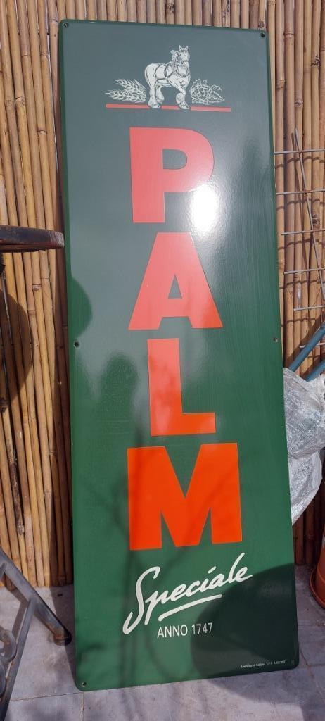 Groot Emaillebord Palm bier (Emaillerie Belge), Verzamelen, Biermerken, Nieuw, Reclamebord, Plaat of Schild, Palm, Ophalen of Verzenden