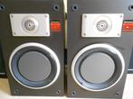 Mooie vintage Technics SB-X110 honeycomb luidsprekers, Gebruikt, Minder dan 60 watt, Front, Rear of Stereo speakers, Ophalen