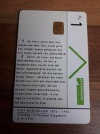 Telefoonkaart Piet Mondriaan. PTT Telecom., Verzamelen, Telefoonkaarten, Nederland, Ophalen of Verzenden