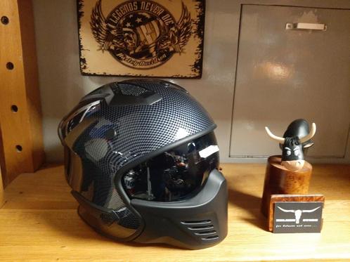 Vito bruzano helm maat XS carbon look brommer scooter helm, Motoren, Kleding | Motorhelmen, Dames, Heren, Kinderen, Jethelm, XS