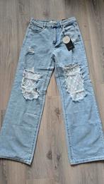 Wijde Pijpen Broek met Kant - Nieuw!, Blauw, Nieuw, Ophalen of Verzenden, W30 - W32 (confectie 38/40)