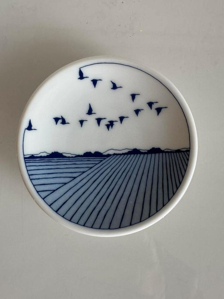 Porsgrund miniatuur wandbordje, Antiek en Kunst, Antiek | Keramiek en Aardewerk, Ophalen of Verzenden