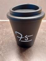 Zwarte herbruikbare koffiebeker met deksel, Ophalen of Verzenden, Zo goed als nieuw