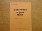 ACCORDEON TO YOUR TASTE - PIETER VAN DER STAAK, Ophalen of Verzenden, Zo goed als nieuw, Accordeon