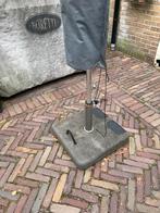 BOREK Parasol Grijs 3x3m + Voet, Tuin en Terras, Parasols, Ophalen of Verzenden, Zo goed als nieuw, Waterdicht, Stokparasol
