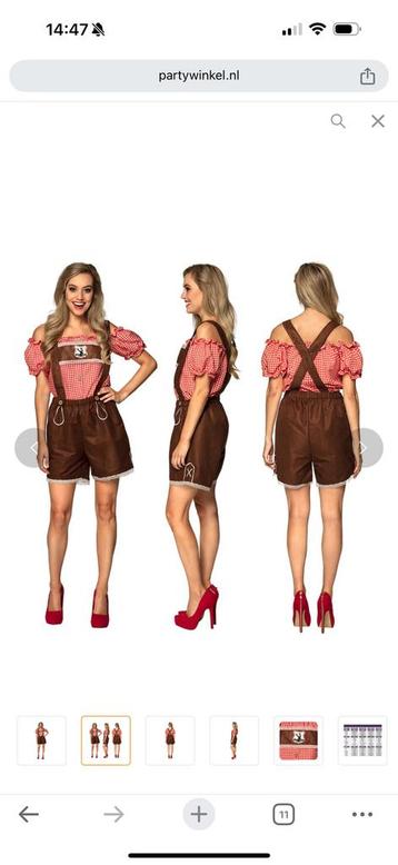 Lederhose met blouse maat 36/38 beschikbaar voor biedingen