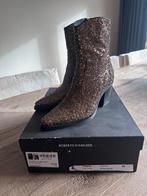 Roberto d'Angelo glitter laarsjes maat 38, Kleding | Dames, Schoenen, Ophalen of Verzenden, Zo goed als nieuw, Bruin, Lage of Enkellaarzen