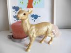 Bambi hertje goudkleur decoratie kitsch, Bambi hertje, Gebruikt, Ophalen of Verzenden