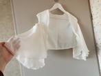 Unieke Bruidsbolero met vlindermouwen - mt 42/44 - Ivoor, Ophalen of Verzenden, Zo goed als nieuw, Wit, Accessoires
