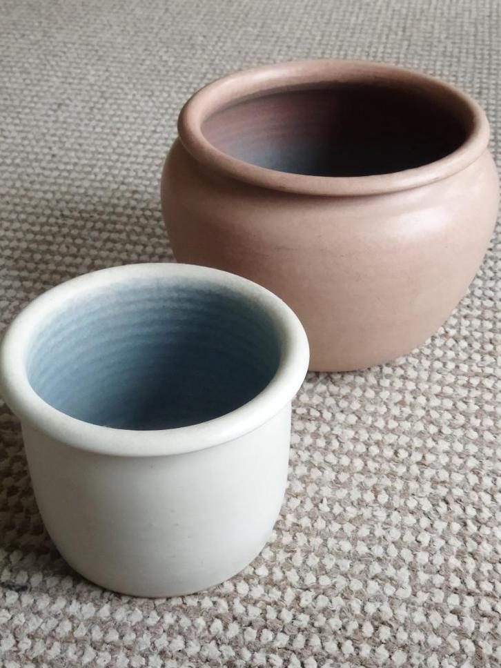 Vintage planten potten TRIO Reuver 2x, Antiek en Kunst, Antiek | Keramiek en Aardewerk, Ophalen
