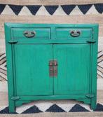 Vintage/Chinese/Groene/Kast/Commode/Dressoir, Antiek en Kunst, Ophalen of Verzenden