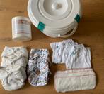 Pakket nieuwe wasbare luiers, luieremmer en meer, Ophalen of Verzenden, Nieuw, One size