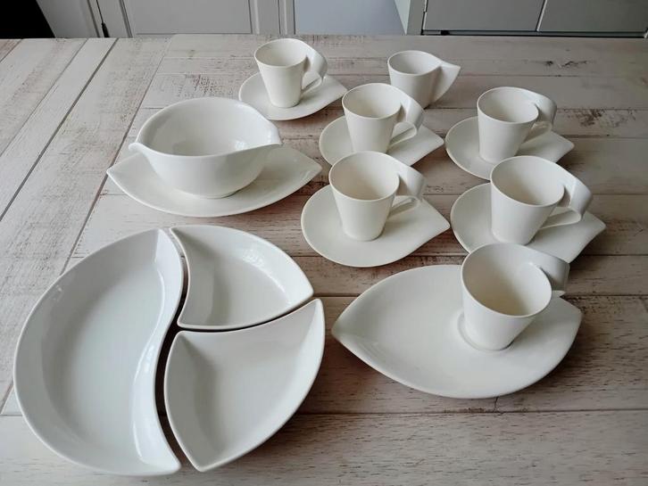 Villeroy & Boch New Wave servies puntgaaf Nooit gebruikt, Huis en Inrichting, Keuken | Servies, Nieuw, Schaal of Schalen, Overige stijlen
