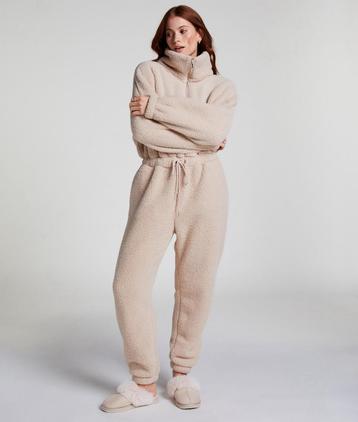 Hunkemöller Onesie Fleece Maat XL Beige Als nieuw beschikbaar voor biedingen