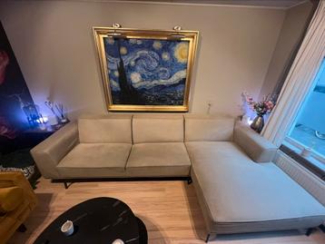 Luxe Hoekbank beige 230 x 160 (chais longue links) beschikbaar voor biedingen