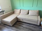 IKEA FRIHETEN Slaapbank, Huis en Inrichting, Ophalen, Gebruikt, Beige, Tweepersoons