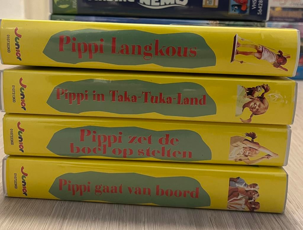 VHS PIPPI LANGKOUS, Cd's en Dvd's, VHS | Kinderen en Jeugd, Ophalen of Verzenden, Zo goed als nieuw