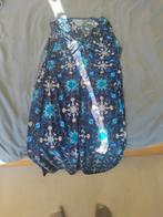 Blauwe Zomerjurk met Bloemen, Ophalen of Verzenden, Gedragen, Blauw, Knielengte