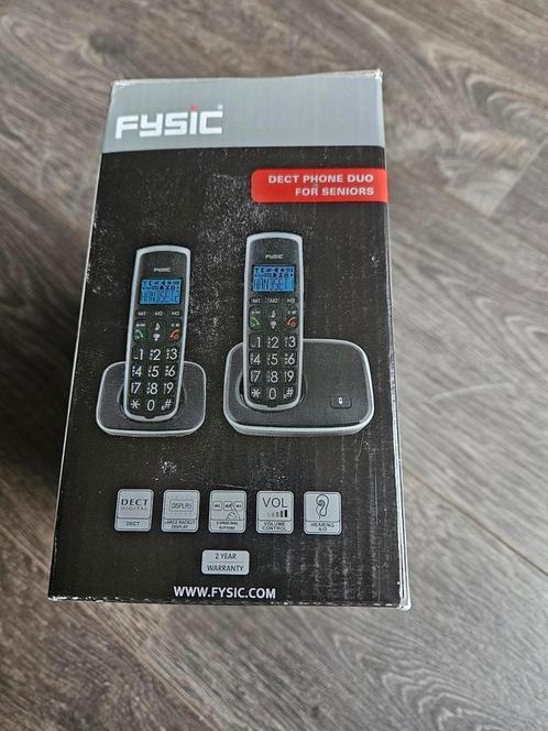 Fysic FX-6020 Senioren DECT telefoon + 2 handsets nieuw., Telecommunicatie, Vaste telefoons | Niet Draadloos, Nieuw, Ophalen of Verzenden