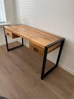 Gaaf bureau mangohout 150x60x78, Huis en Inrichting, Bureaus, Ophalen of Verzenden, Zo goed als nieuw, Bureau