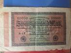 1923 reichsbanknote 20000, Postzegels en Munten, Ophalen of Verzenden, Duitsland, Los biljet