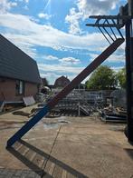 Stalen trap blauw hoog3.3mtr nob096, Ophalen, Zo goed als nieuw, 2 tot 4 meter