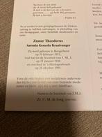 Zr Kraaivanger 1911 Borgerhout 1995 Den Bosch, Ophalen of Verzenden, Bidprentje