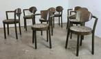 Baumann Art Deco eetkamerstoelen, Huis en Inrichting, Ophalen, Gebruikt, Bruin, Onbekend