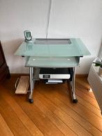 Computertafel, Glas, Gebruikt, Ophalen of Verzenden, Minder dan 70 cm